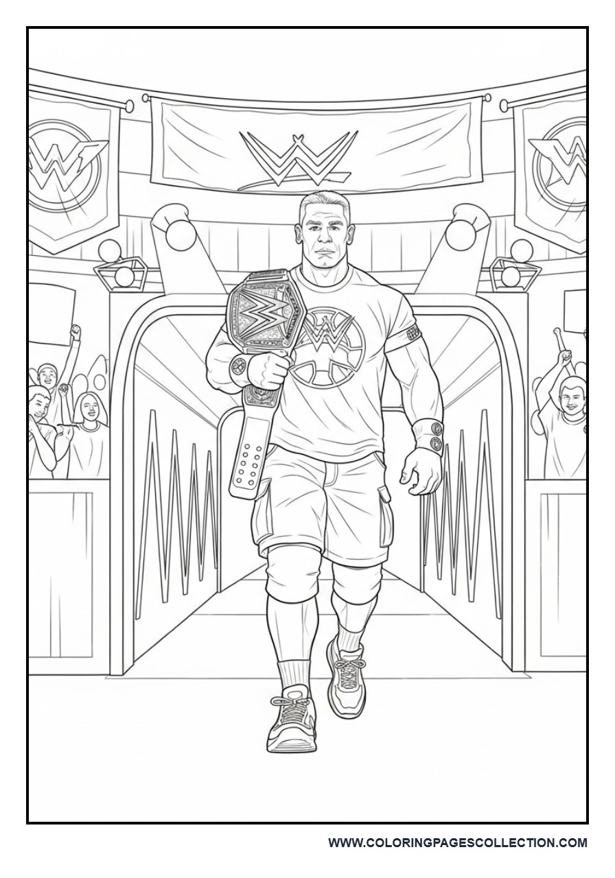 John Cena in a Victory Walk