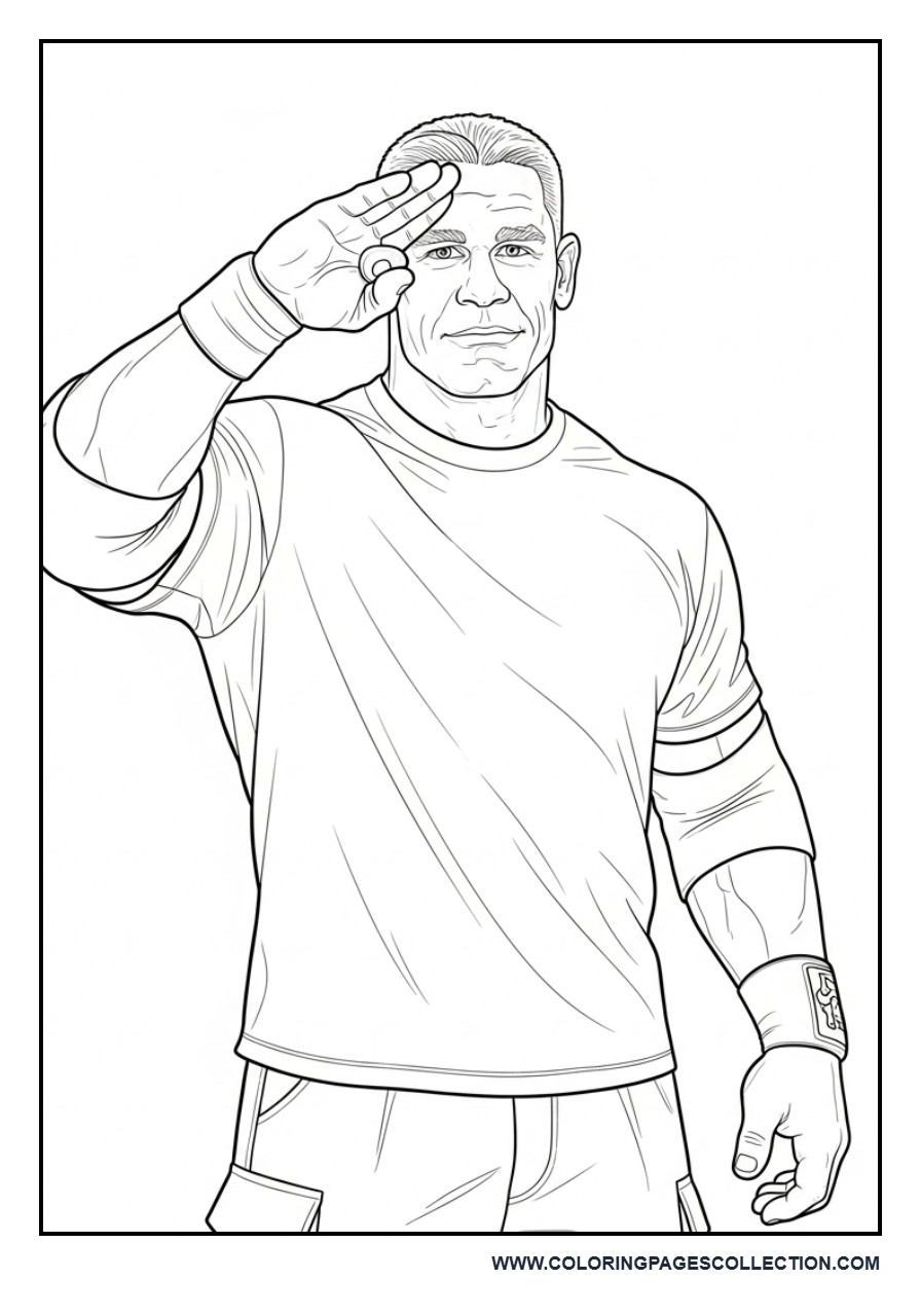 John Cena Salute Style Pose