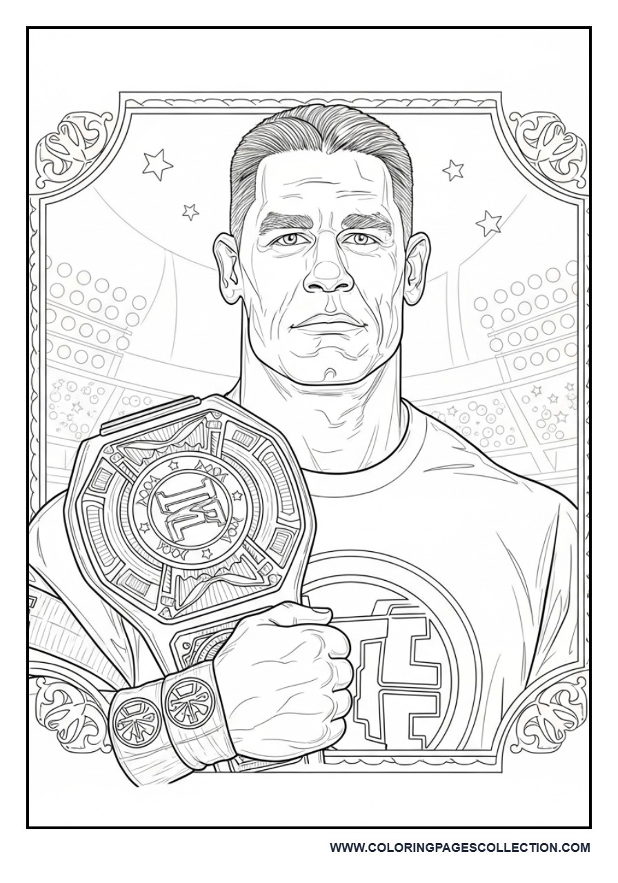 John Cena Sports Hero Portrait