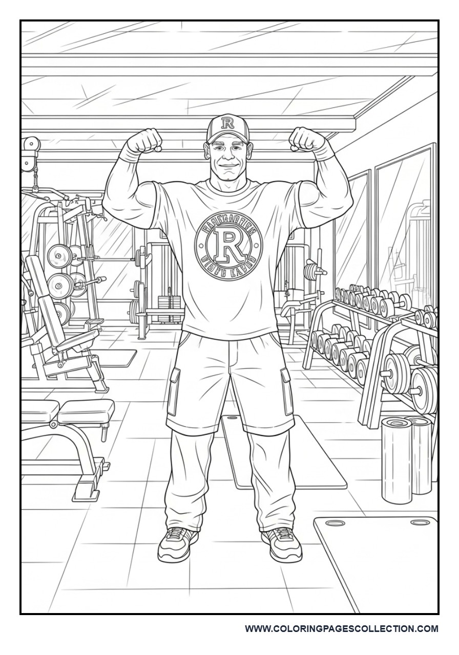 John Cena Standing in a Gym