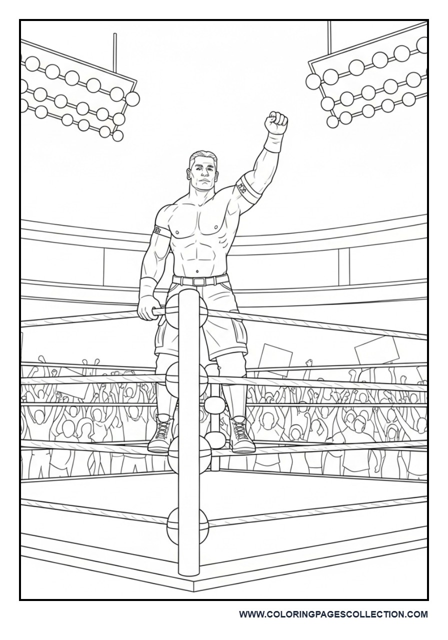 John Cena Standing on the Ring Corner