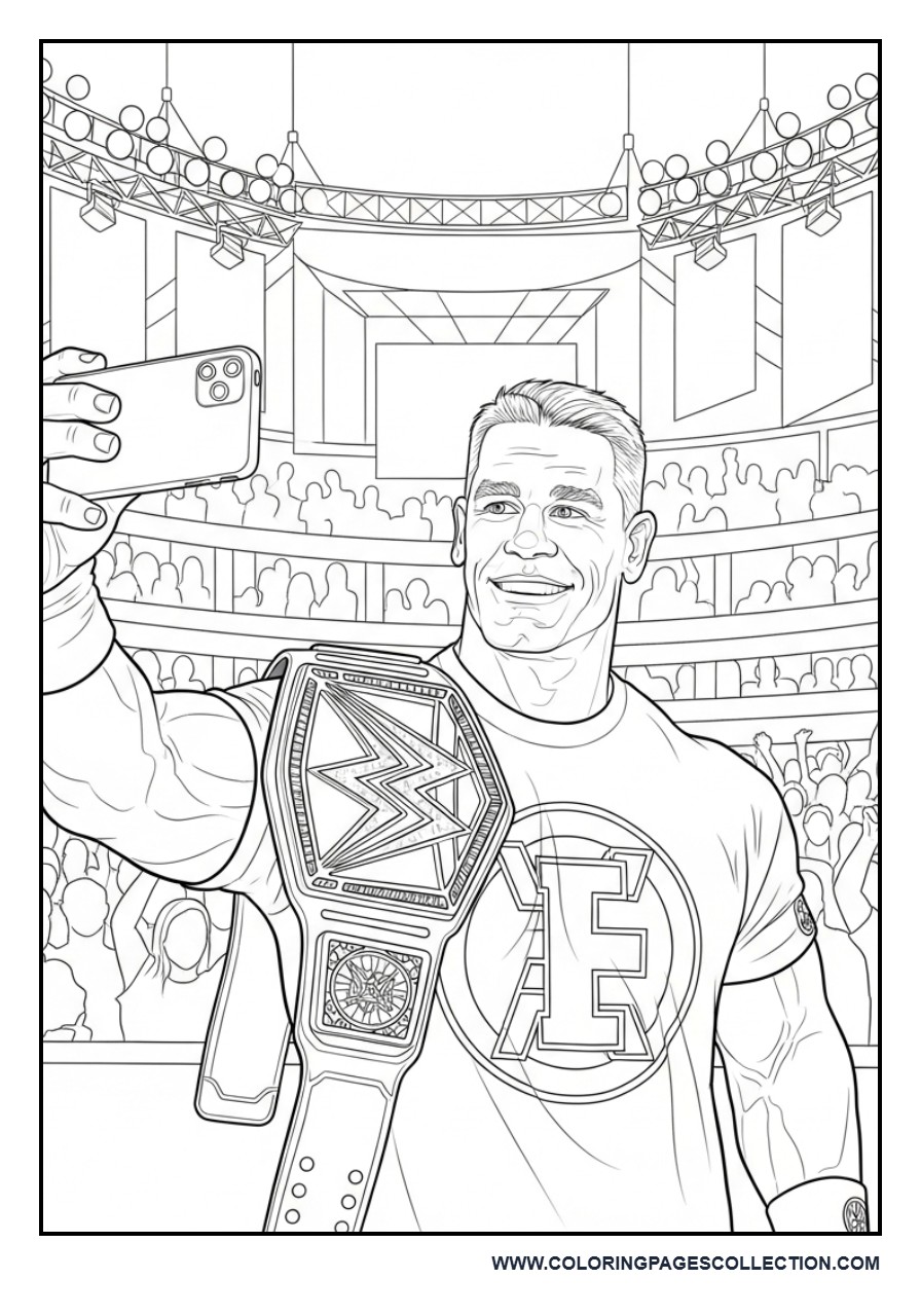 John Cena Taking a Victory Selfie