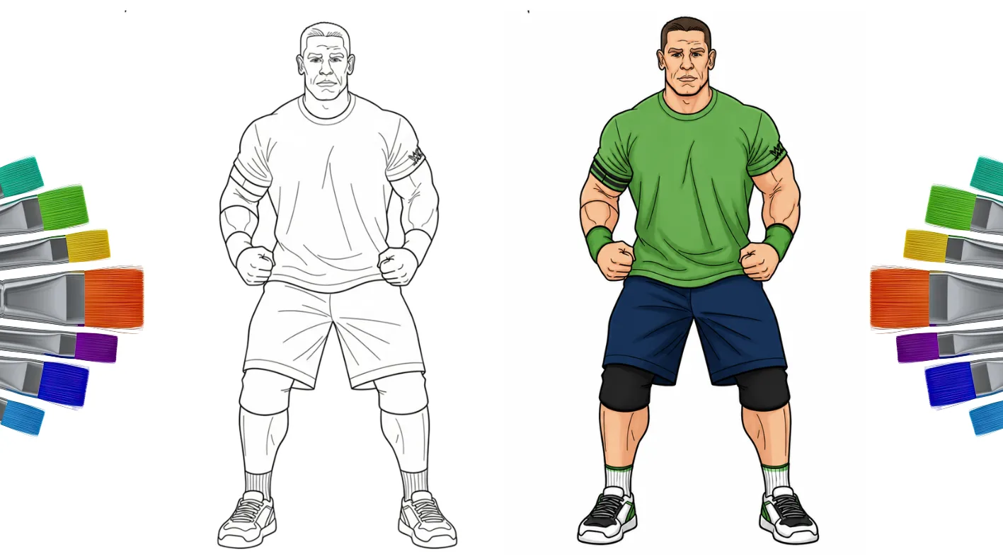 25+ free printable john cena coloring pages for kids