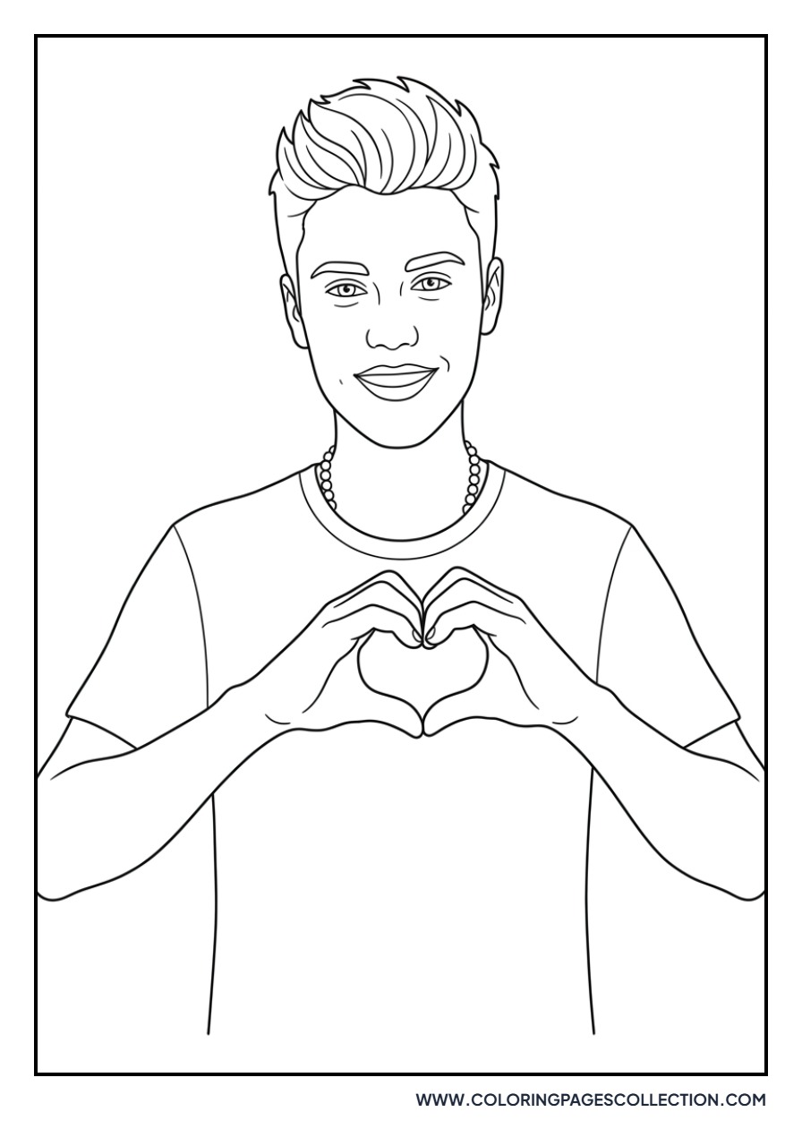 Justin Heart Hand Gesture