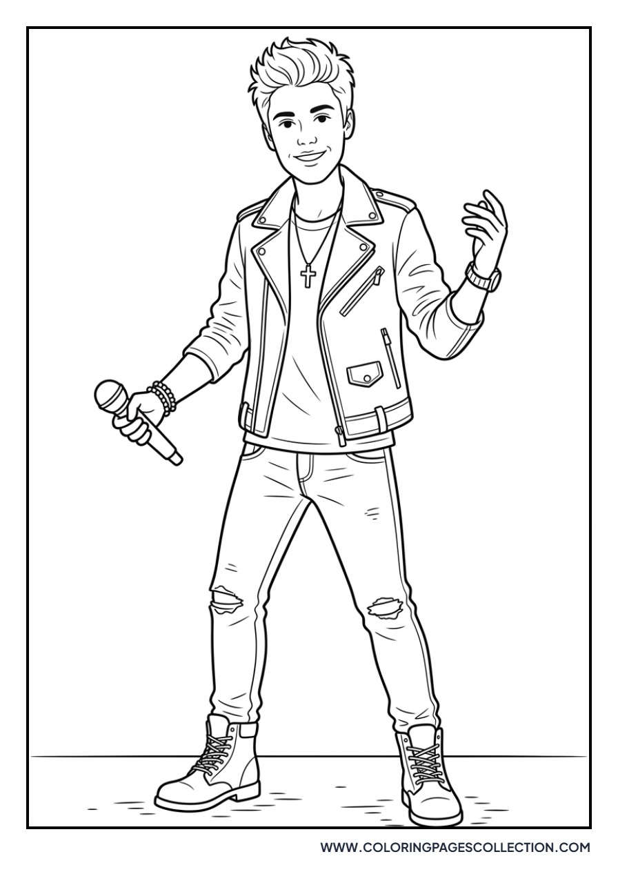 Justin in Concert Outfit