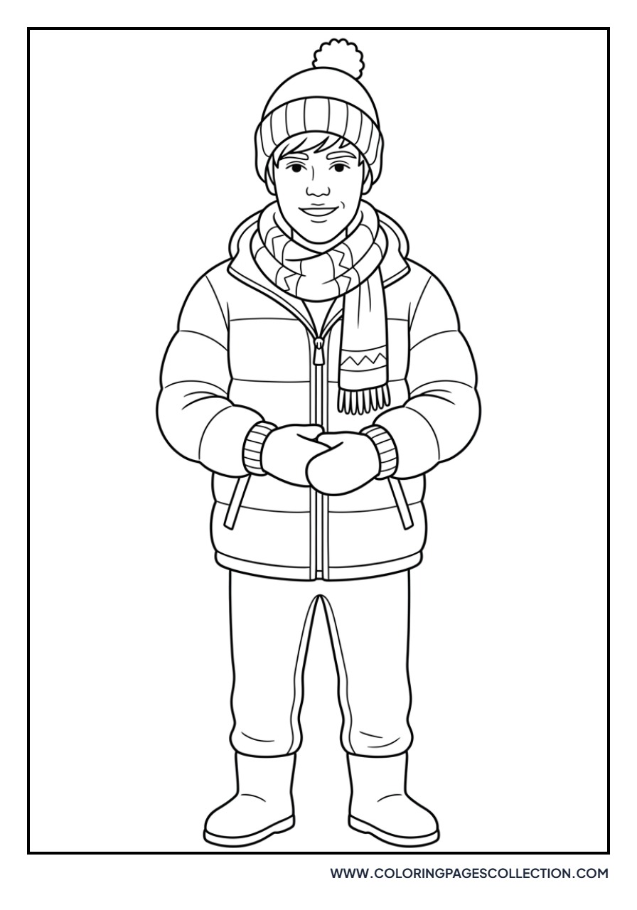 Justin in Winter Gear