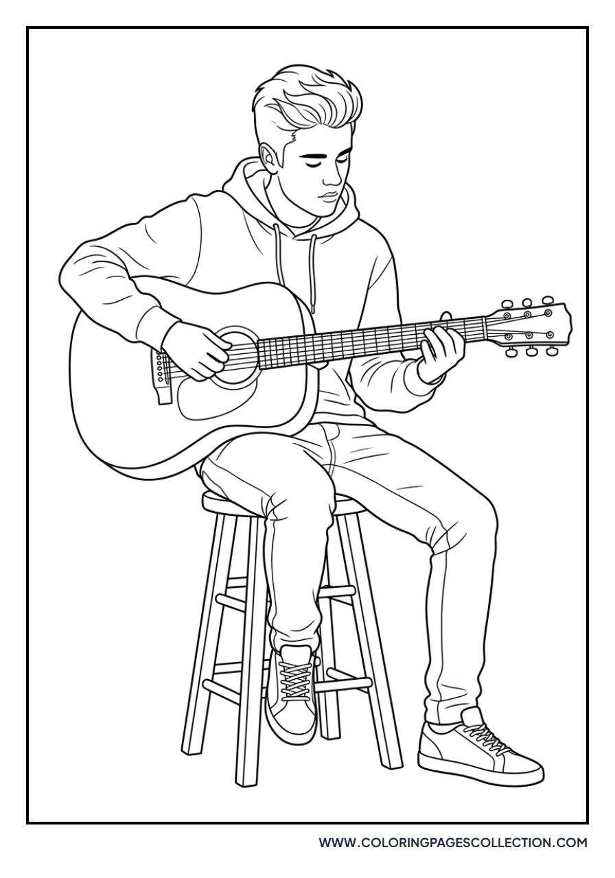 Justin Playing Acoustic Guitar
