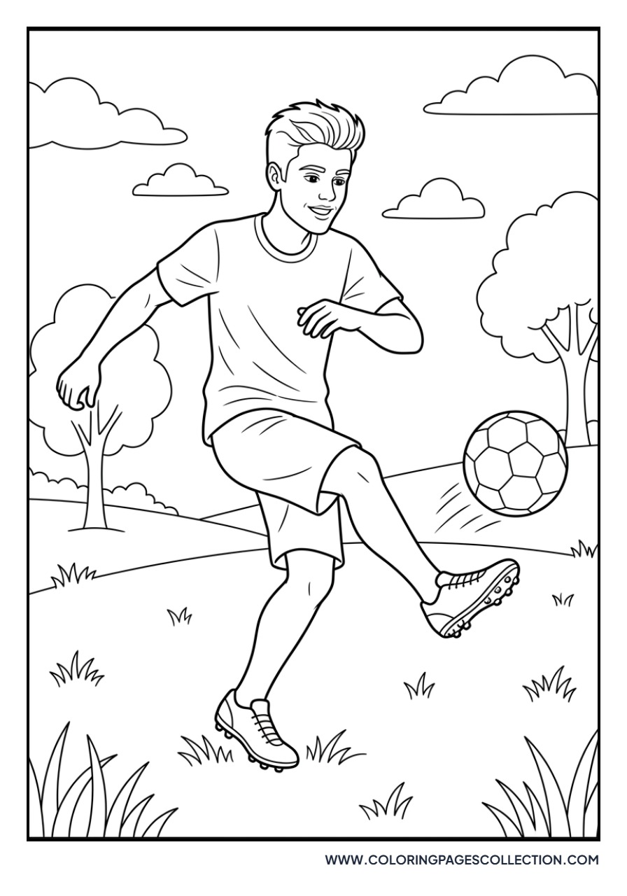 Justin Playing Soccer