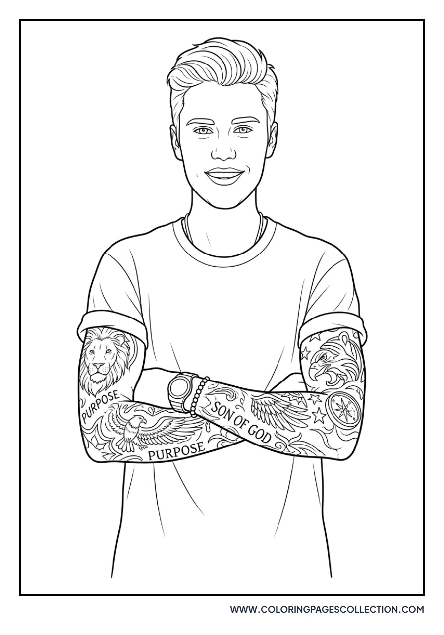 Justin Tattooed Arms Portrait