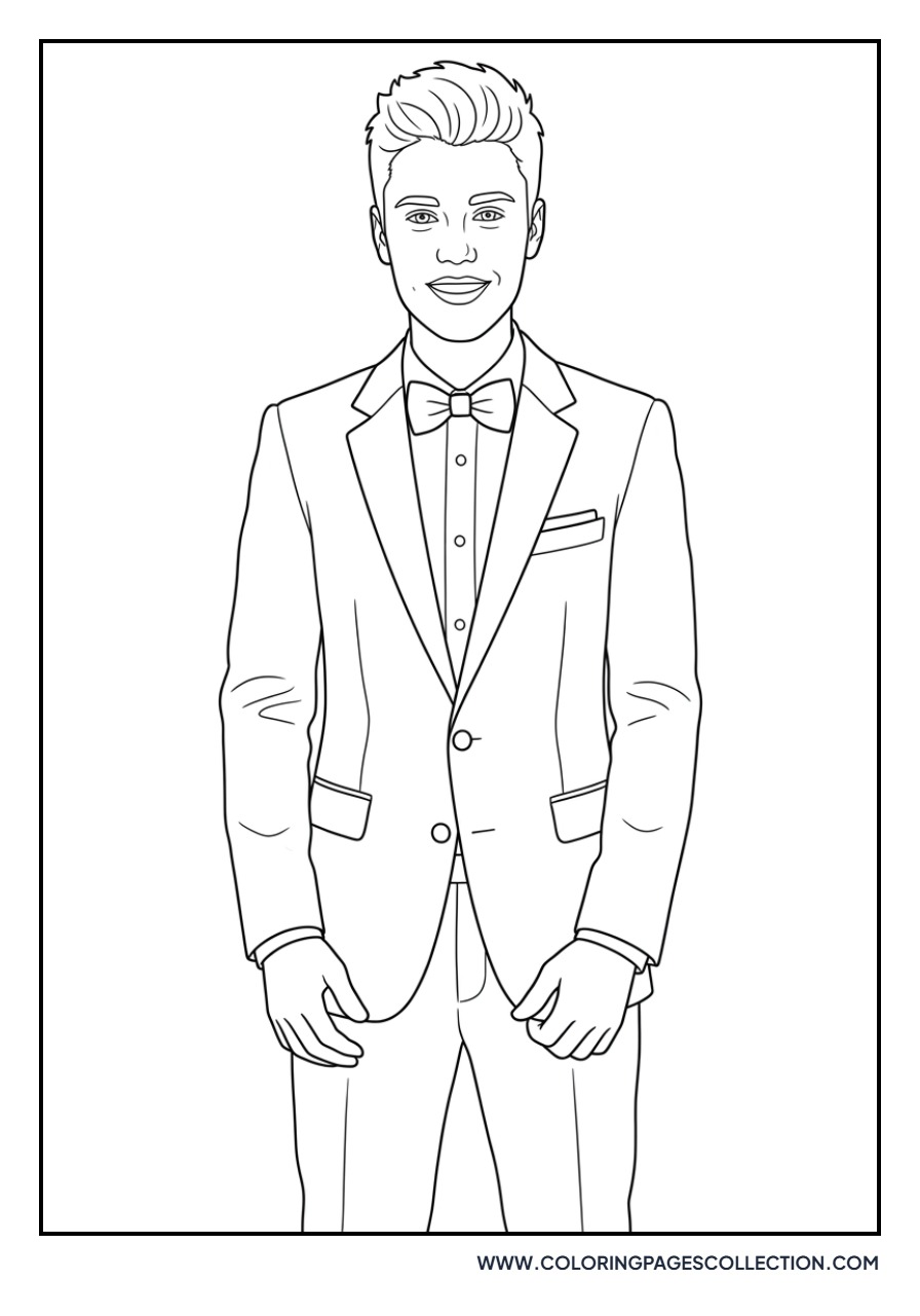 Justin Wearing a Suit