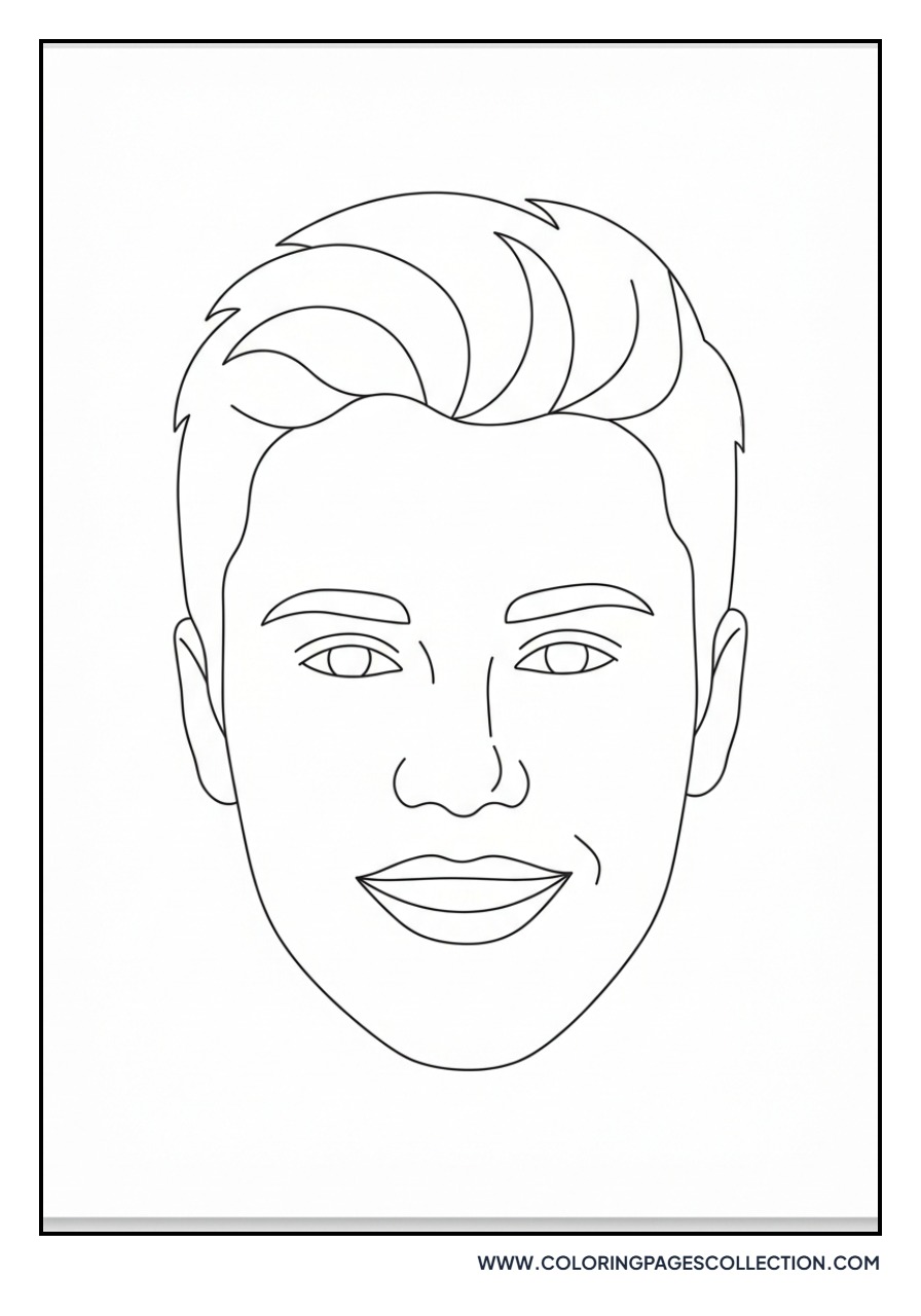 Simple Line Art Justin