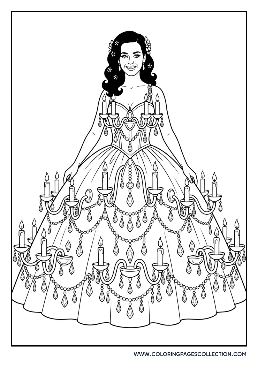 Katy Perry Chandelier Dress