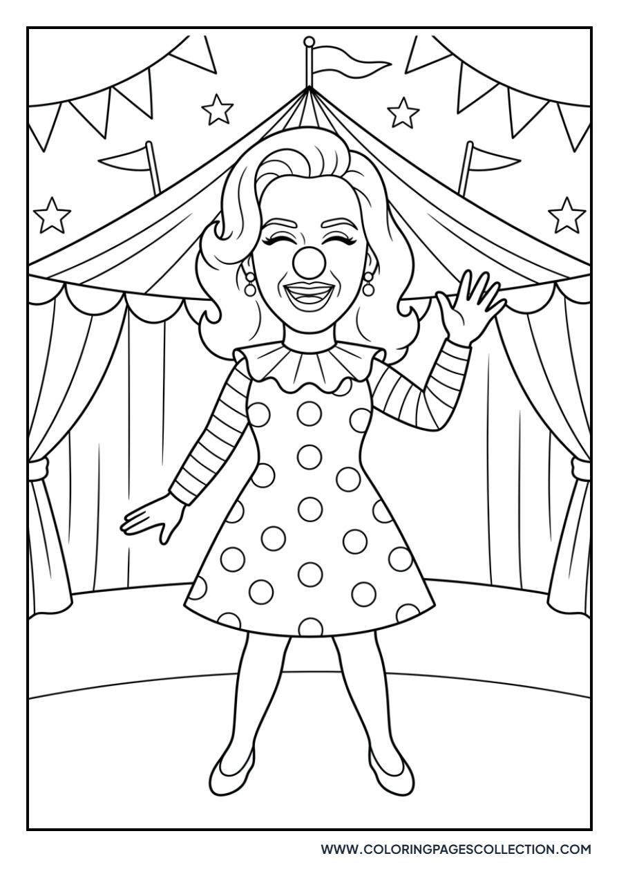 Katy Perry Circus Clown