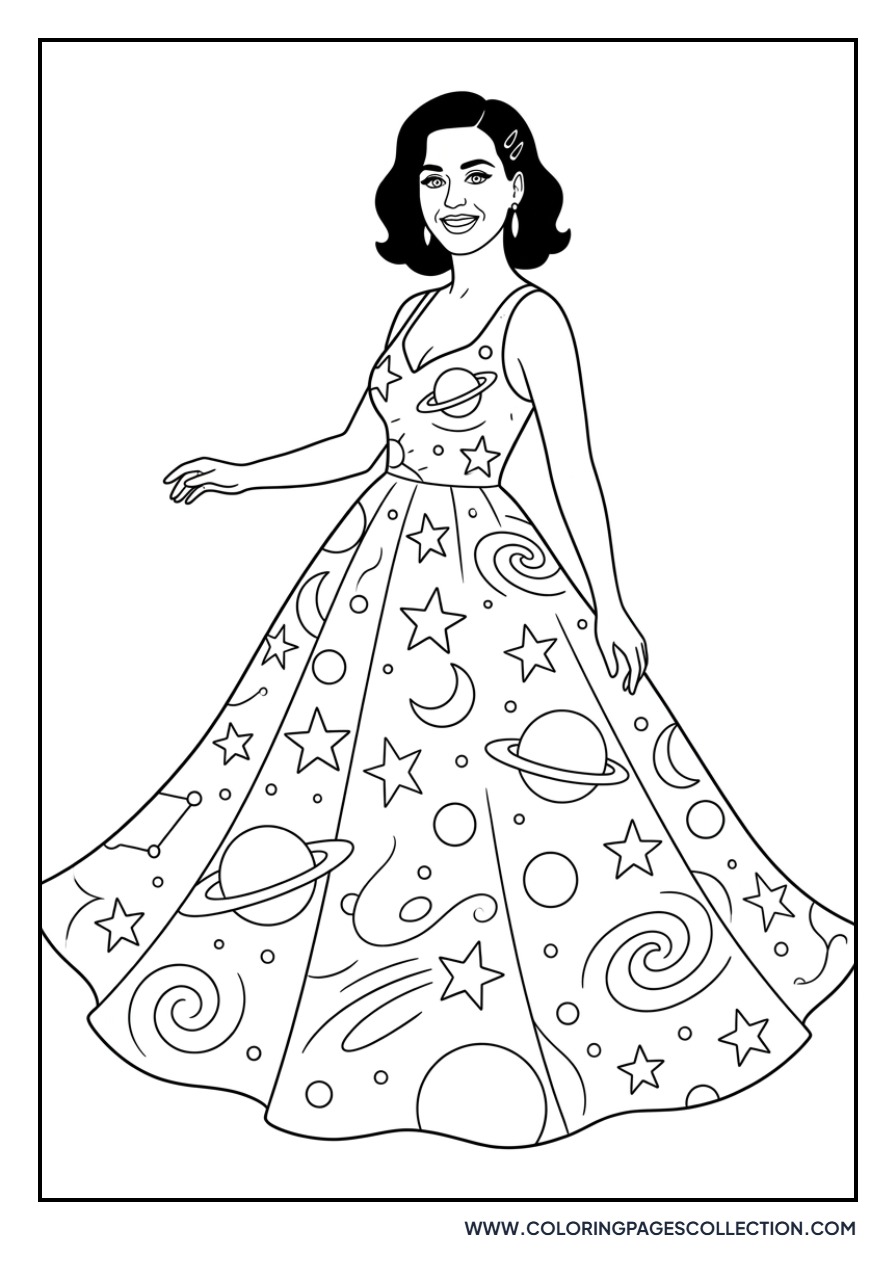 Katy Perry Galaxy Gown