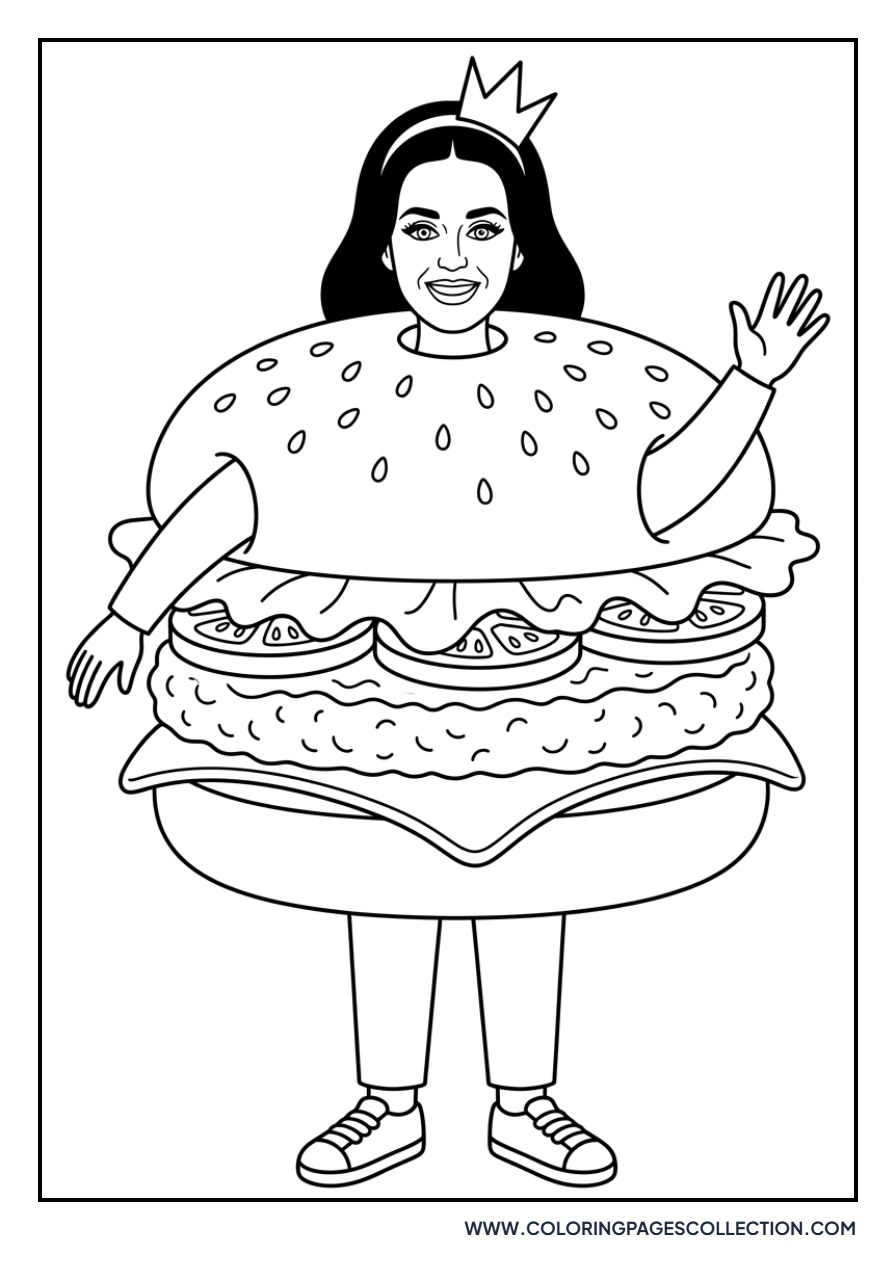 Katy Perry Hamburger Suit
