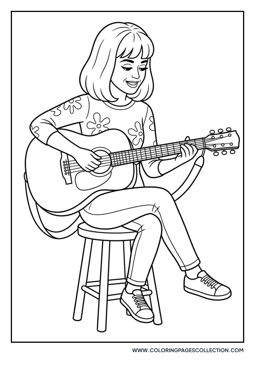 Katy Perry Playing Guitar
