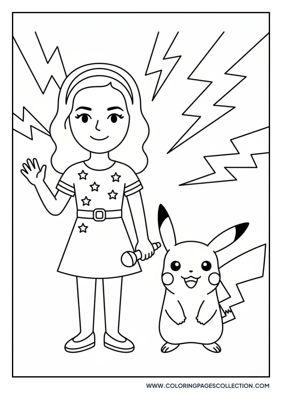 Katy Perry with Pikachu