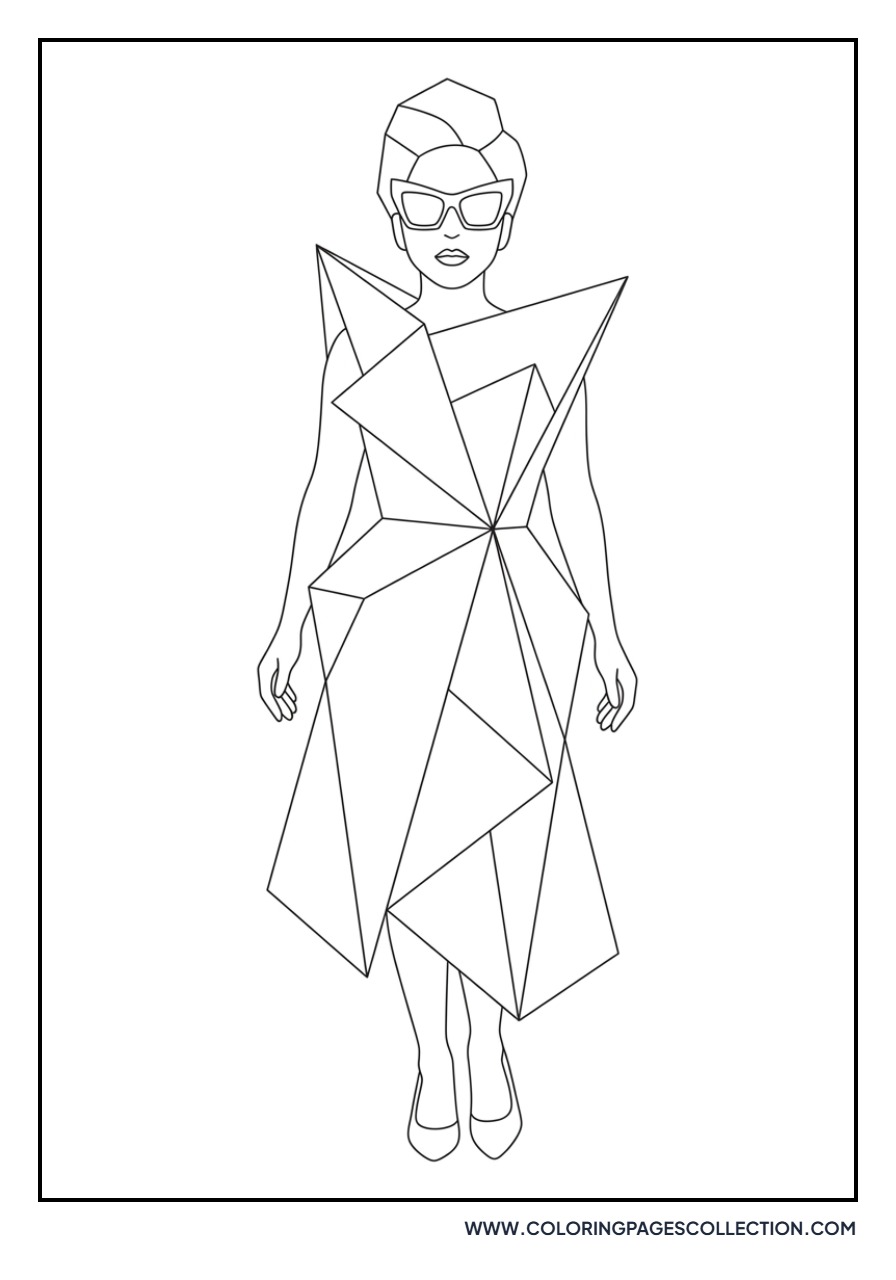 Lady Gaga Origami Dress