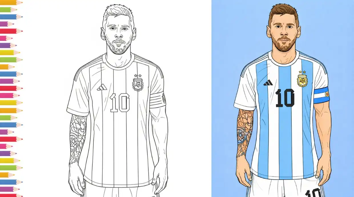 80+ free printable lionel messi coloring pages for kids