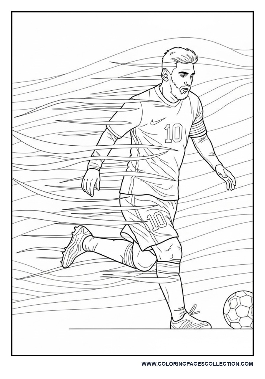 Messi Abstract Motion Design