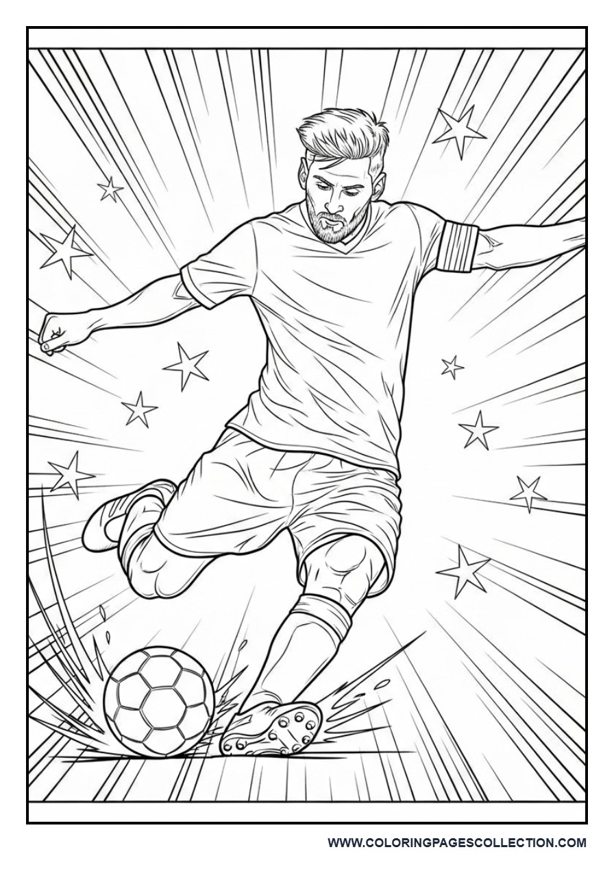 Messi Action Hero Cover Page