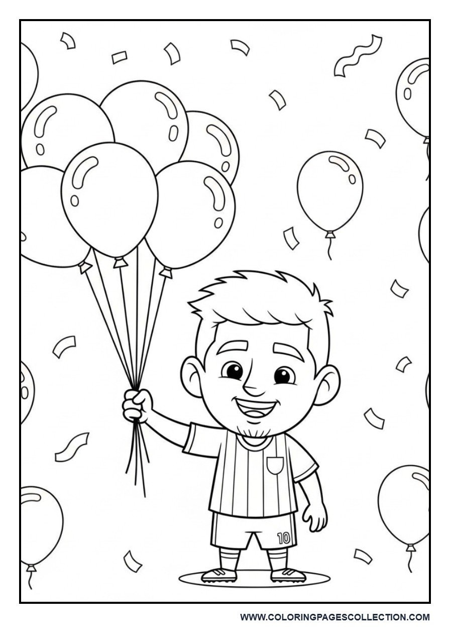Messi Balloon Celebration for Kids