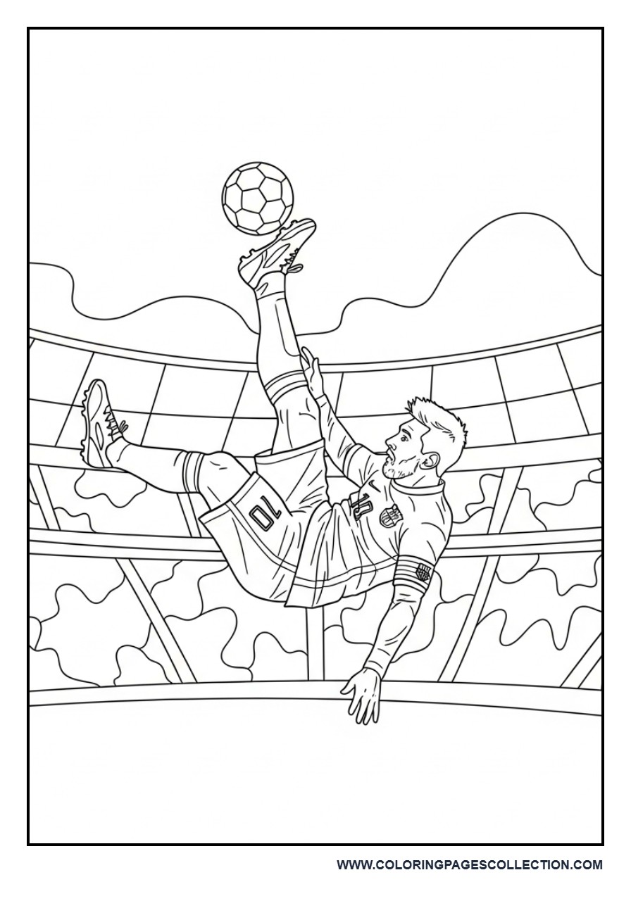 Messi Bicycle Kick Action