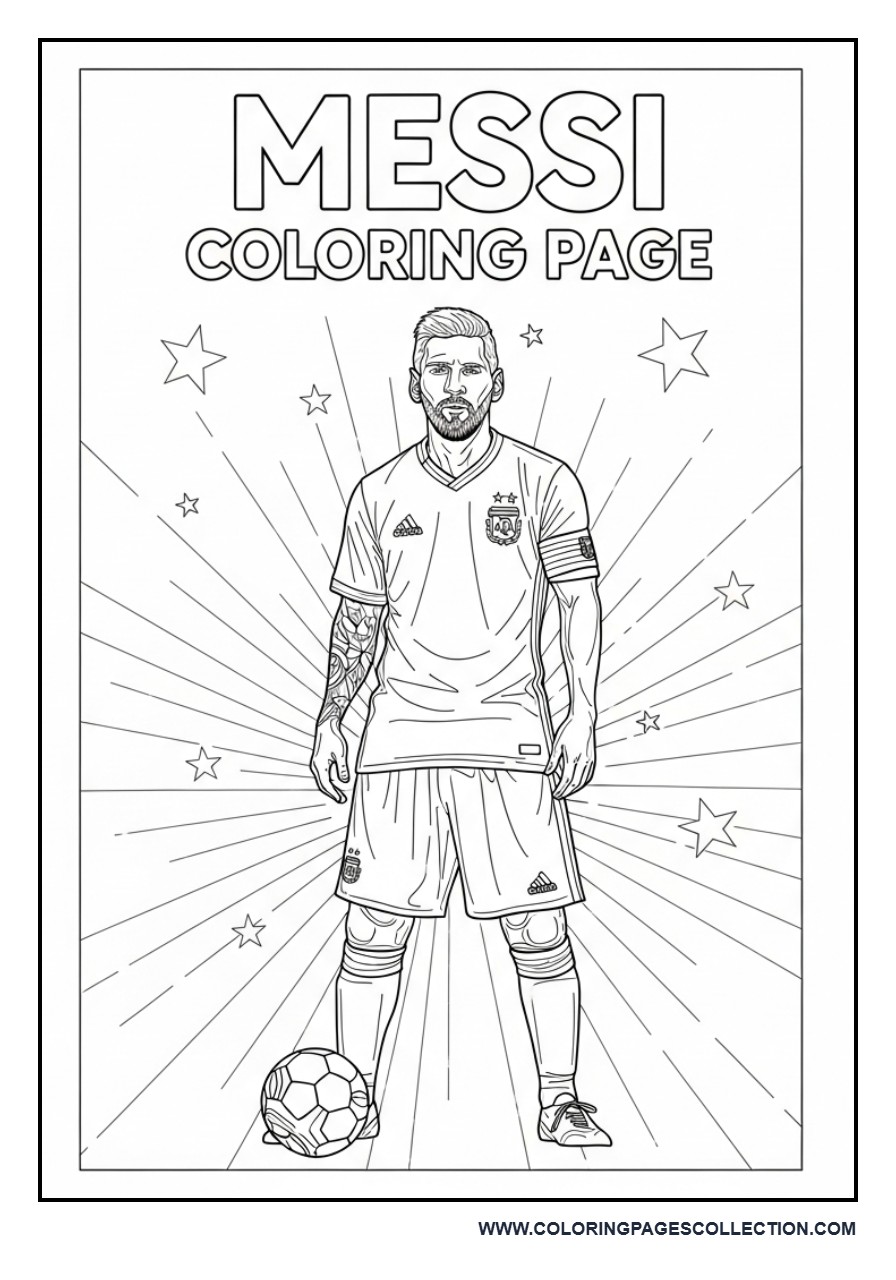 Messi Bold Poster Cover Design