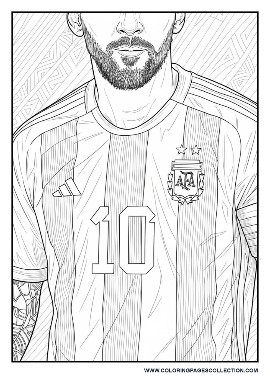 Messi Detailed Jersey Design Focus