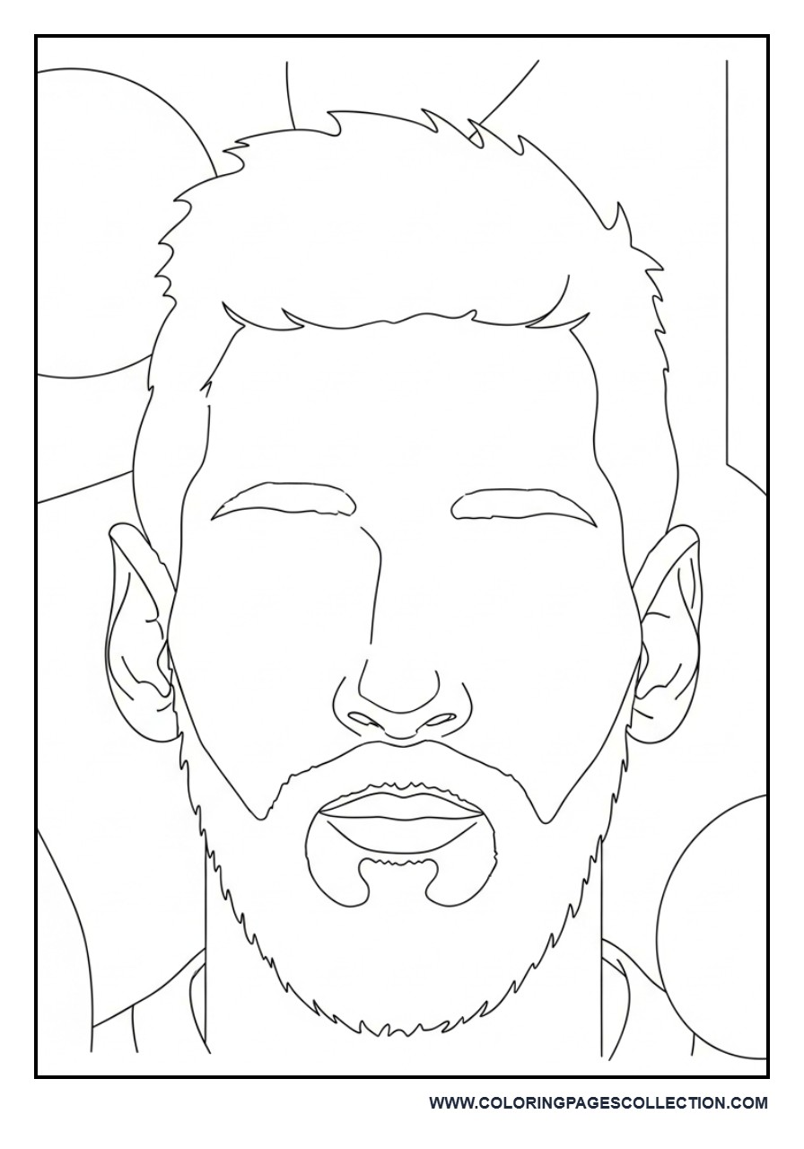 Messi Easy Face for Beginners