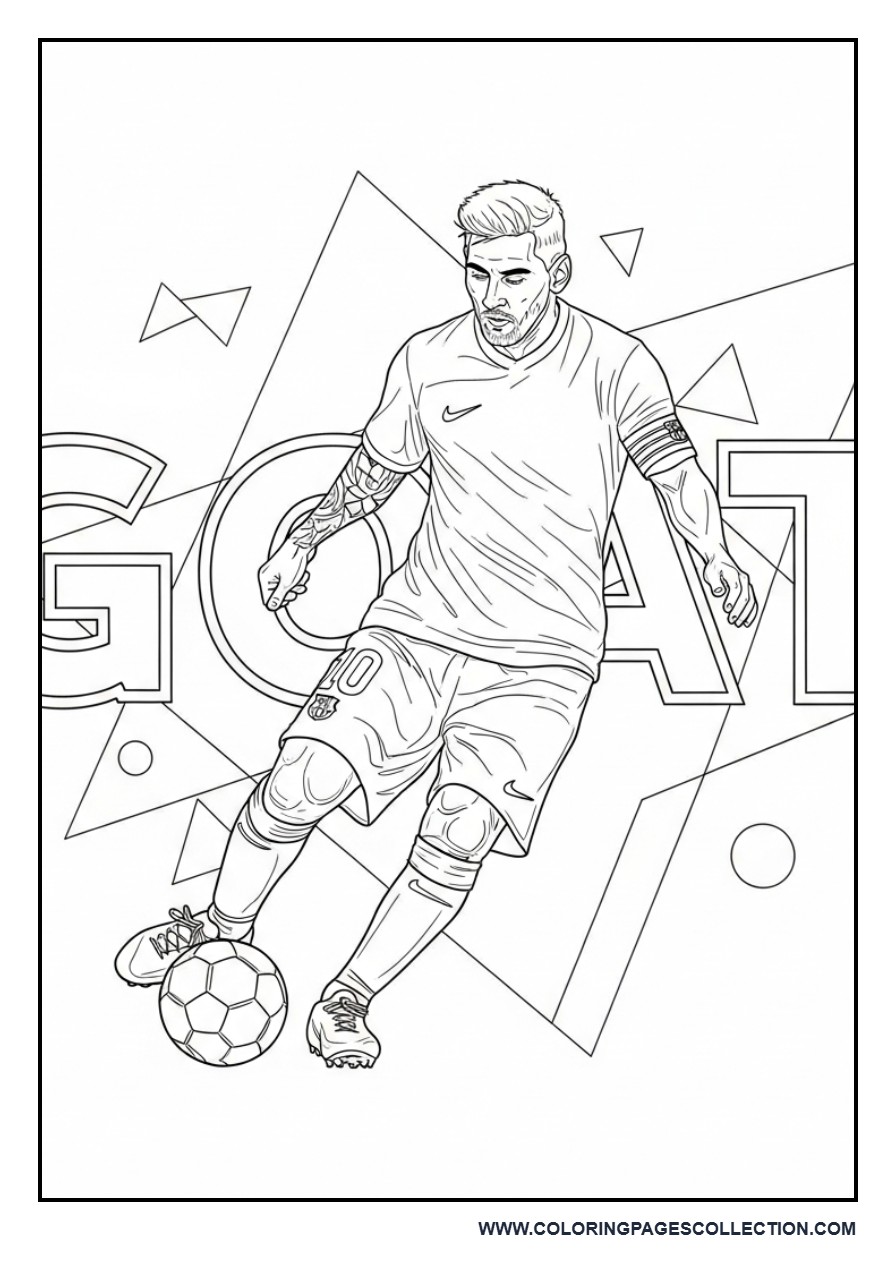 Messi GOAT Title Design