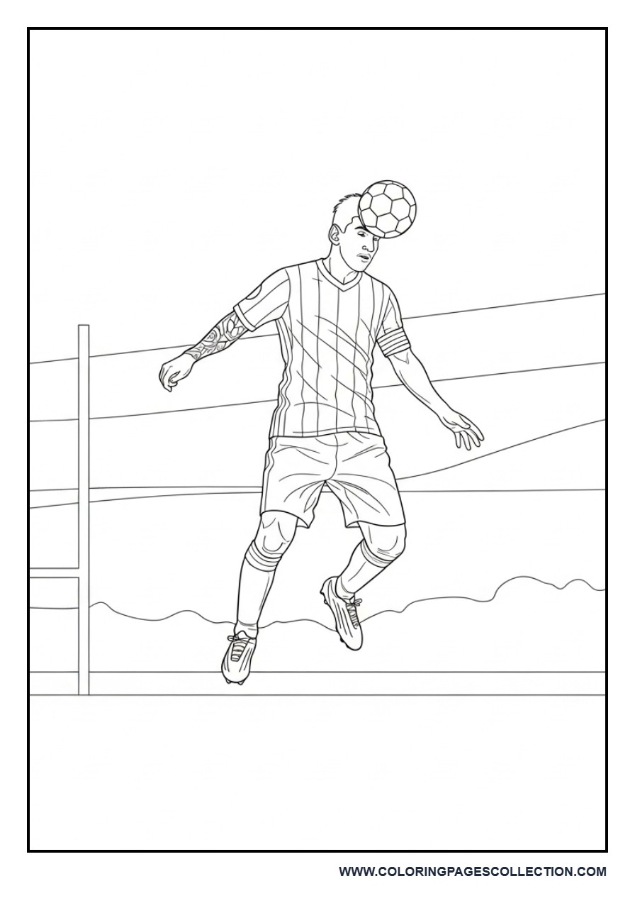 Messi Header Goal Scene