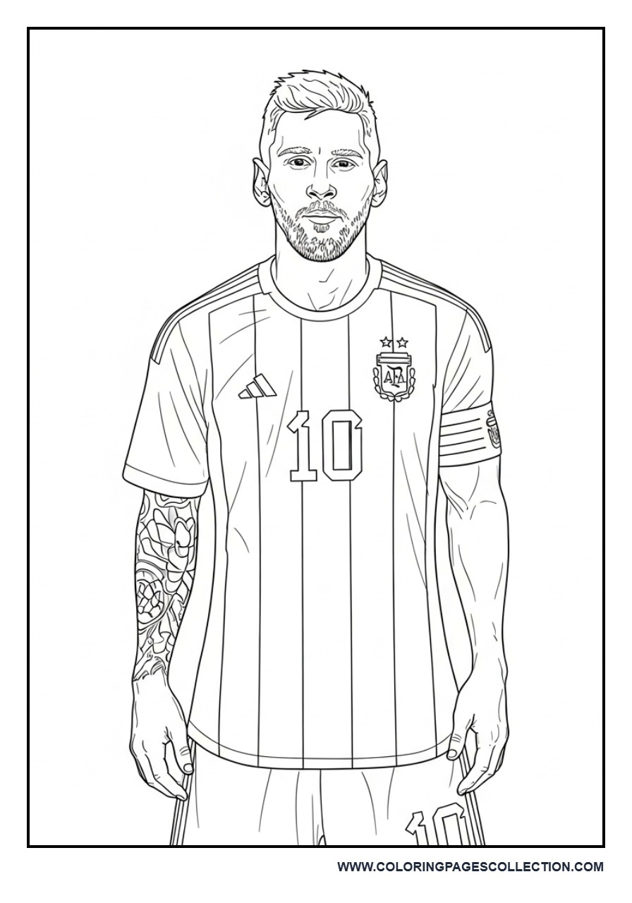 Messi Jersey Front View