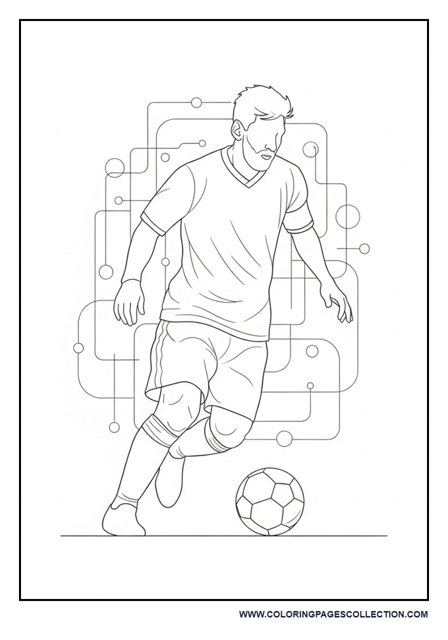 Messi Minimal Icon Style Poster