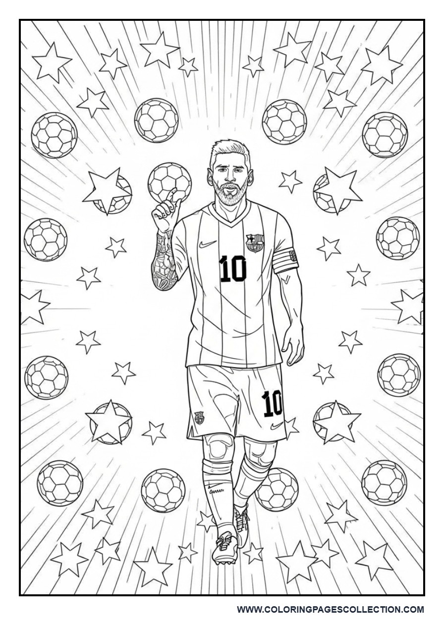 Messi Pattern Explosion Background
