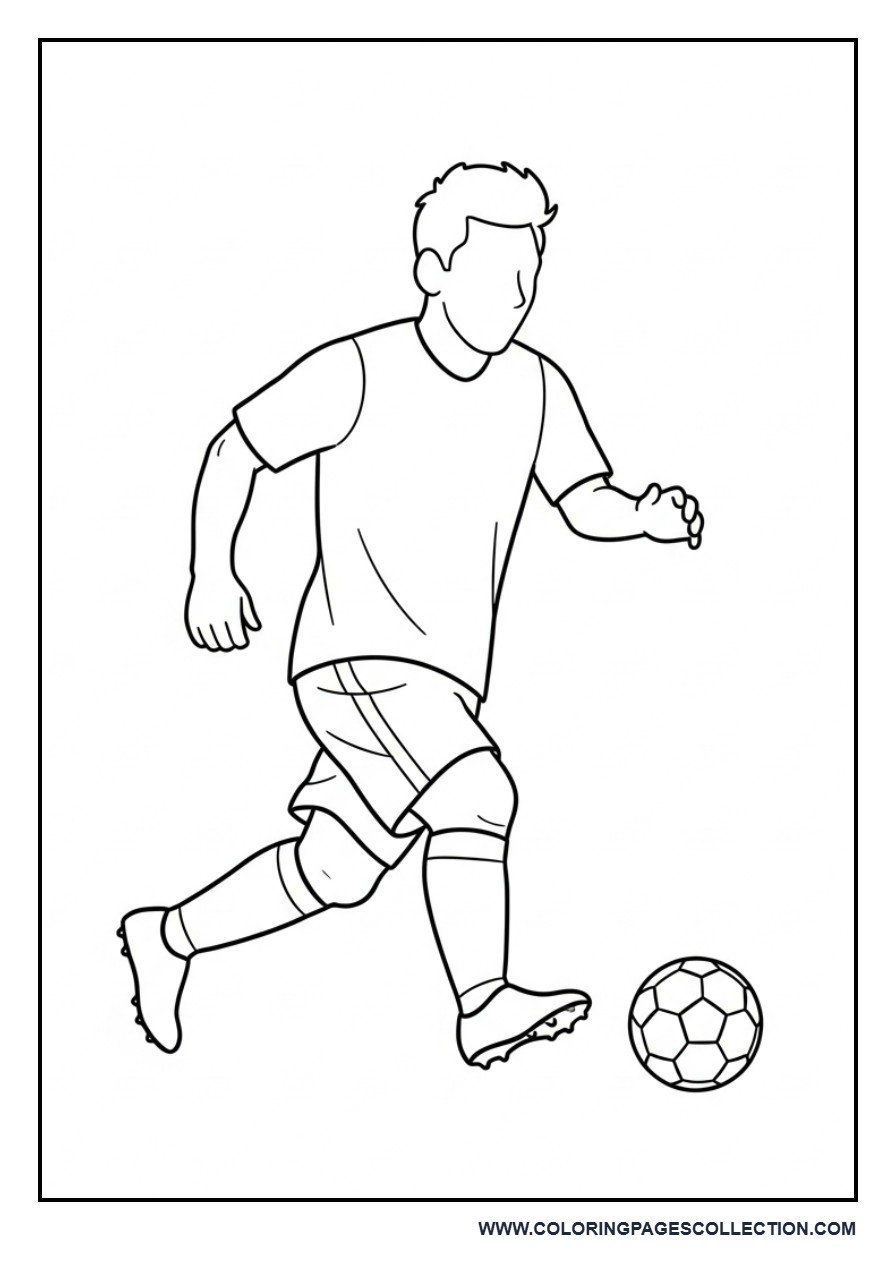 Messi Running Simple Pose