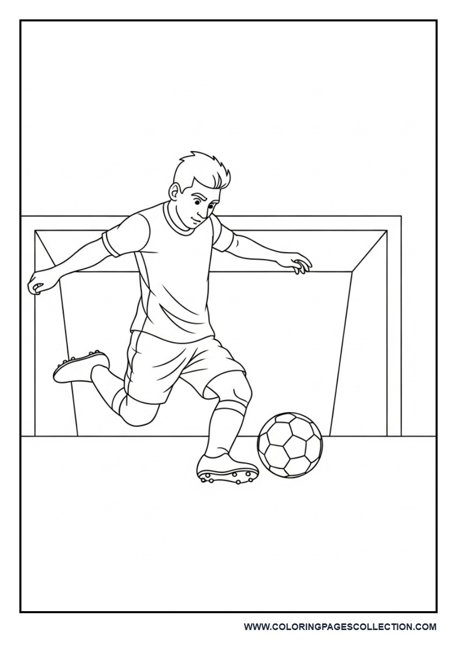 Messi Simple Goal Scene for Kids