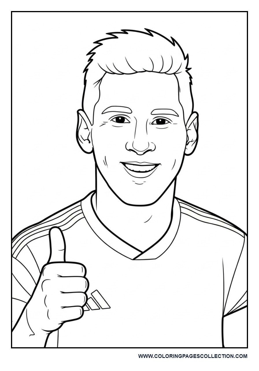 Messi Thumbs Up Pose