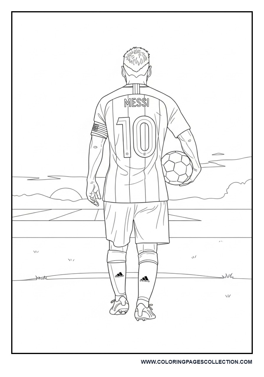 Messi Walking Away Hero Shot