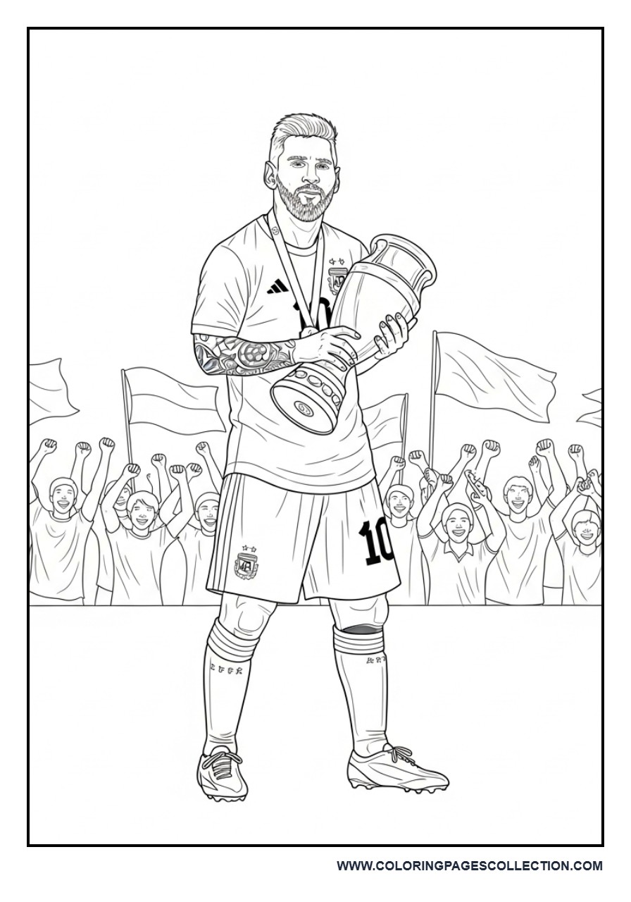 Messi World Champion Scene with Fans