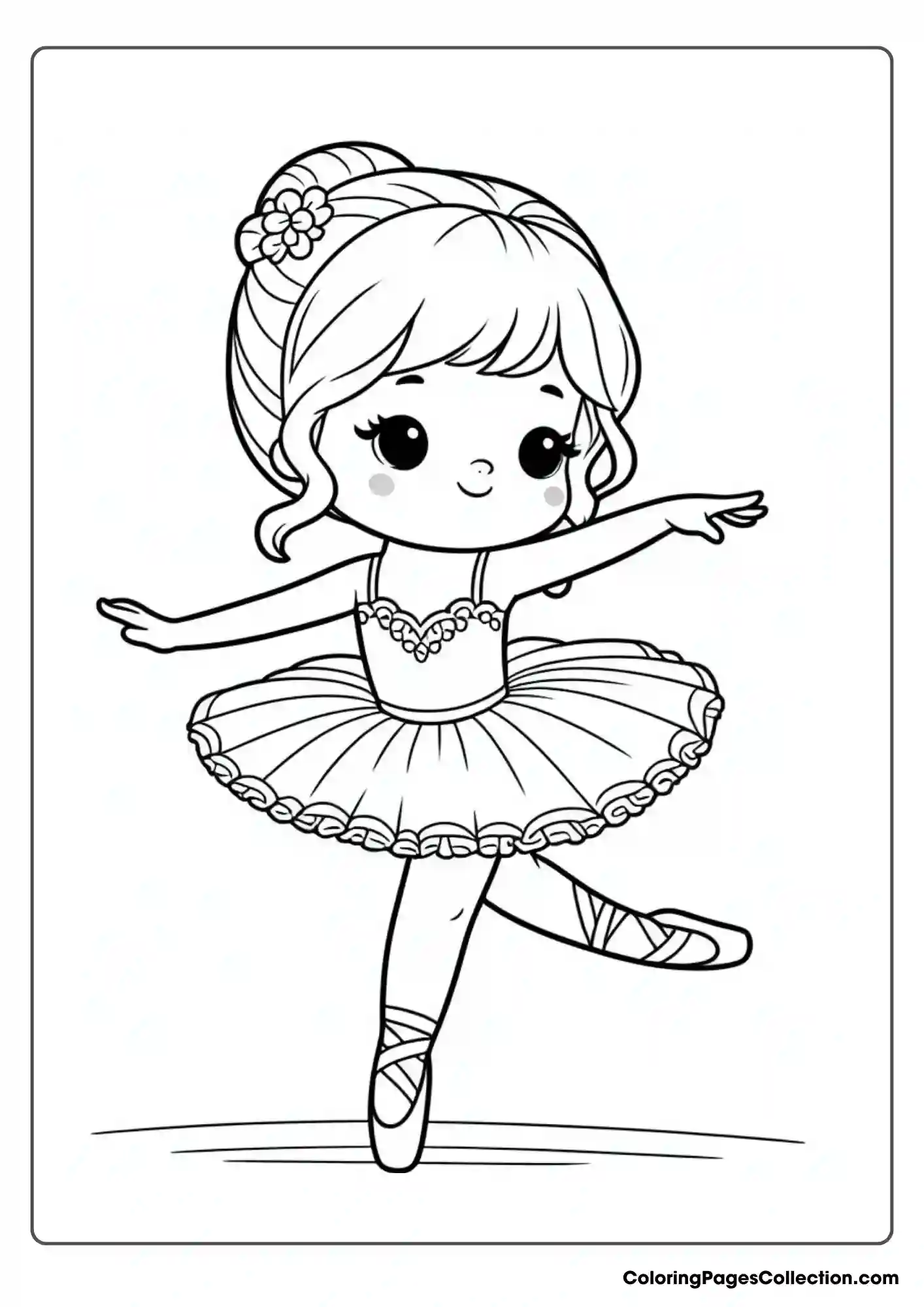 Ballerina Coloring Pages For Kids