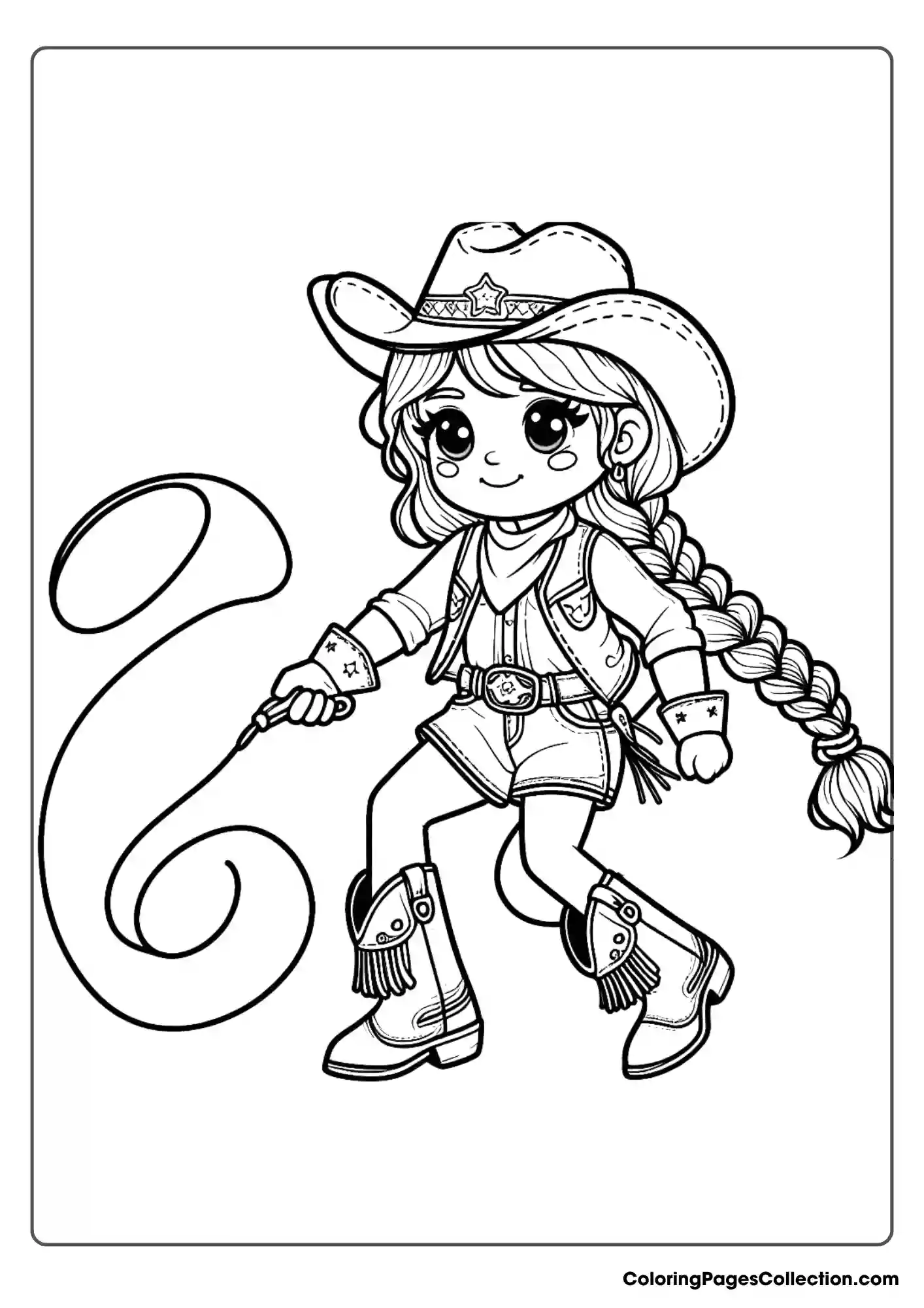 Cowgirl Coloring Pages For Kids