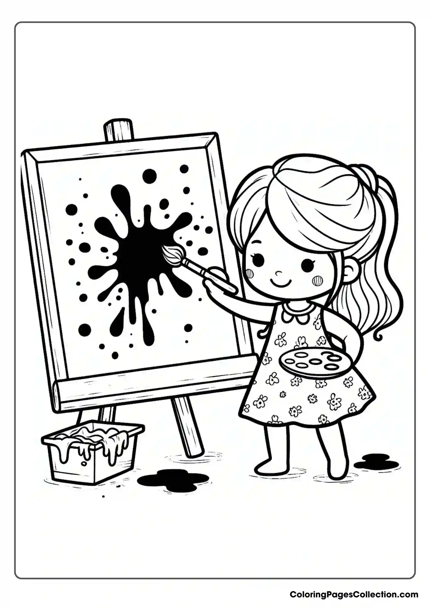 Painting On A Canvas
