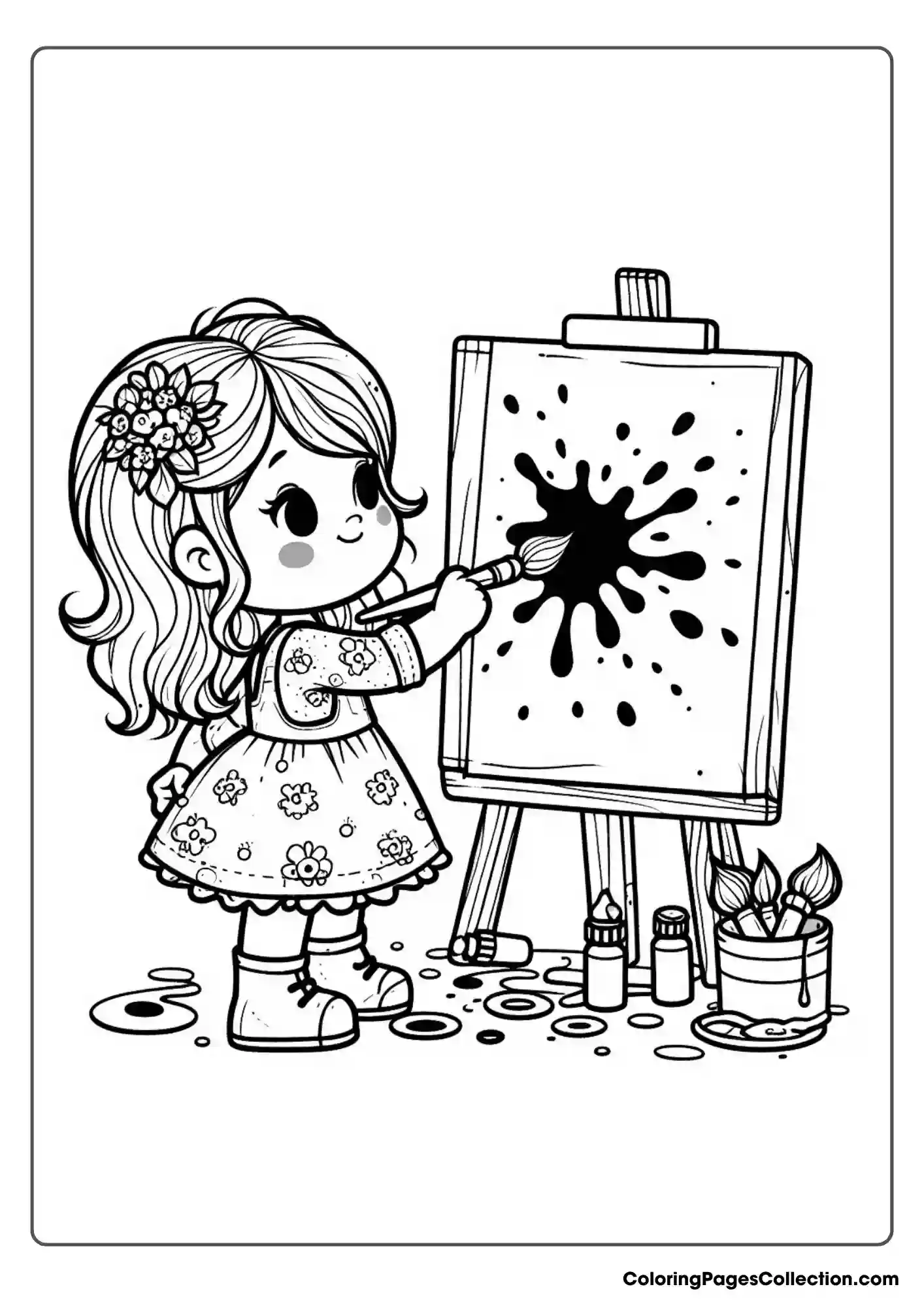 Painting On A Canvas