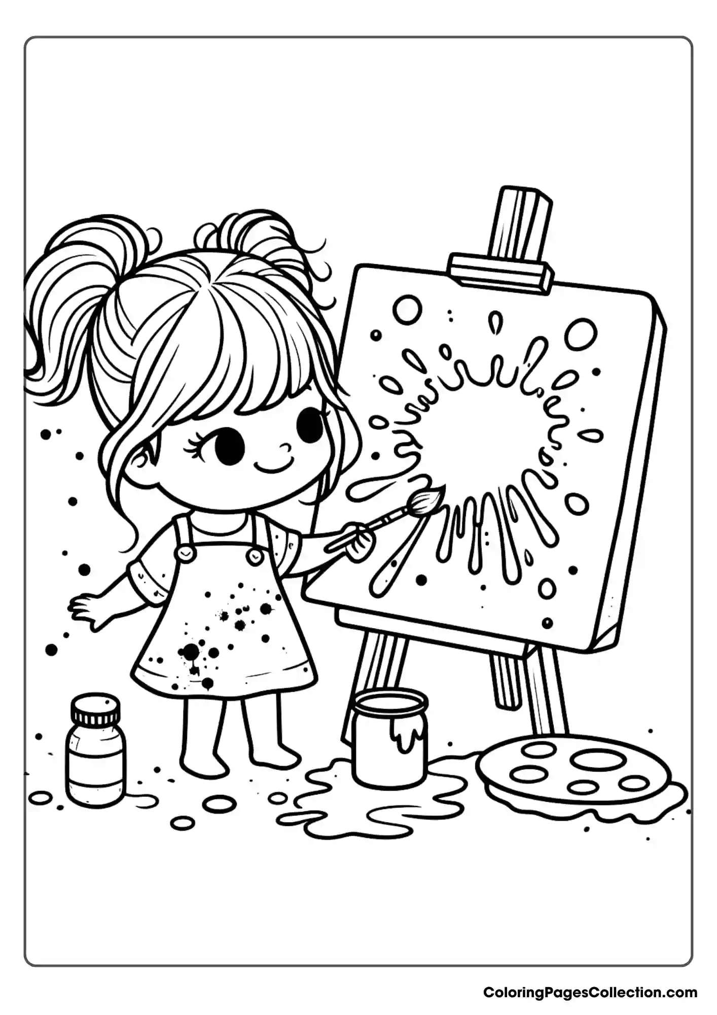 Painting On A Canvas