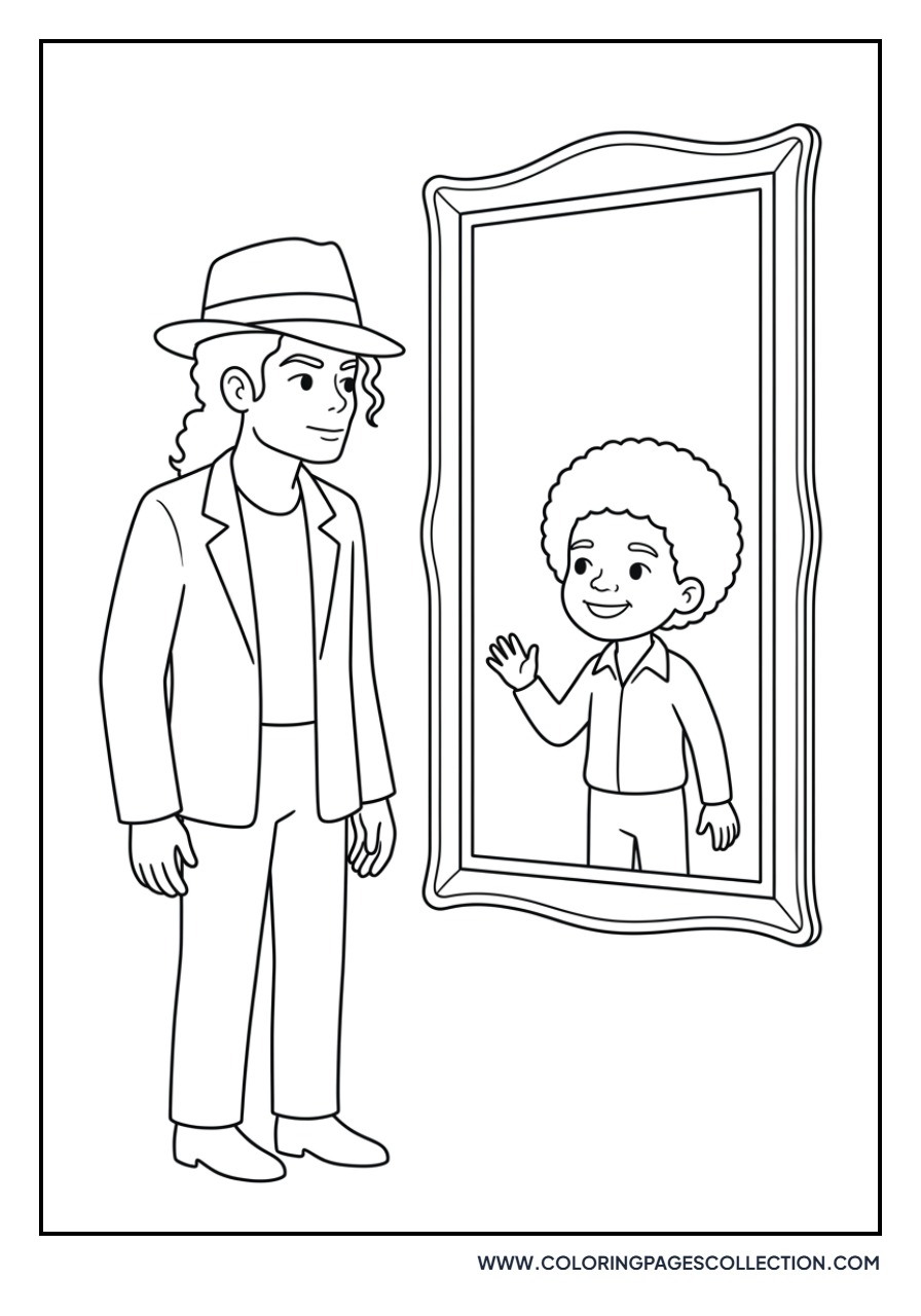 Man in the Mirror Reflection