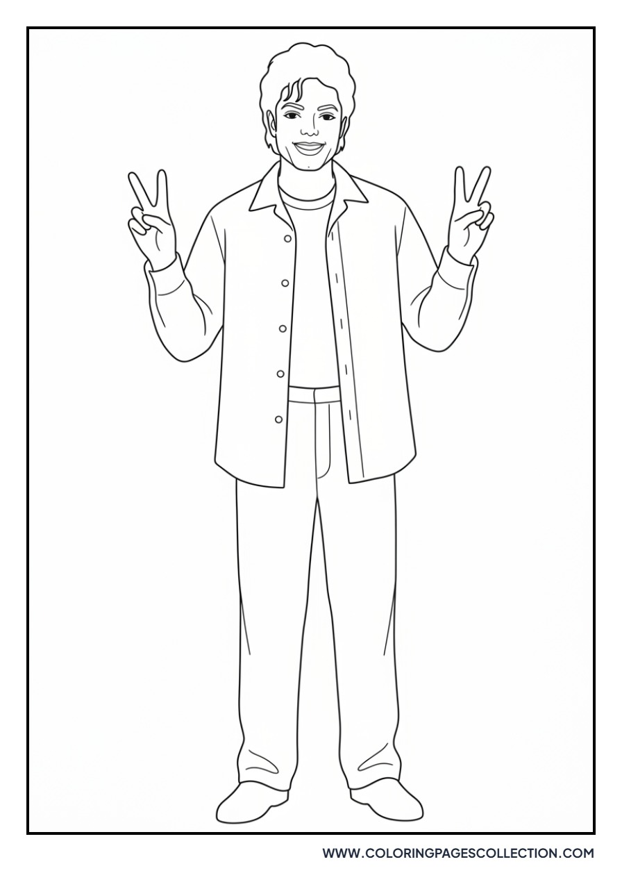 52 Michael Jackson Coloring Pages: Free Printable MJ Sheets