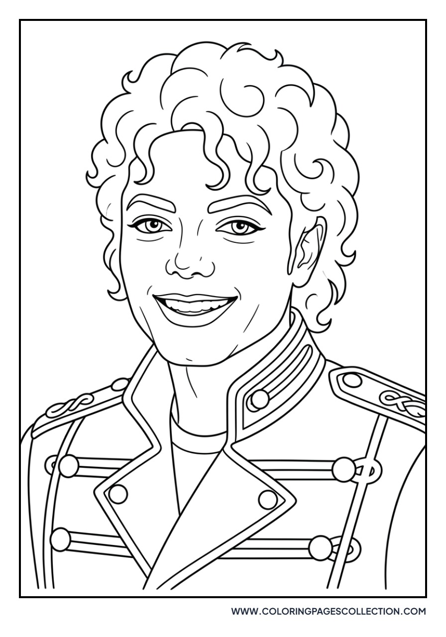 Michael Jackson Smiling Portrait