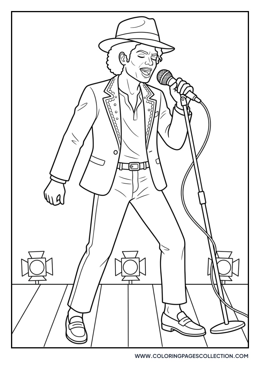 Michael Jackson with Microphone