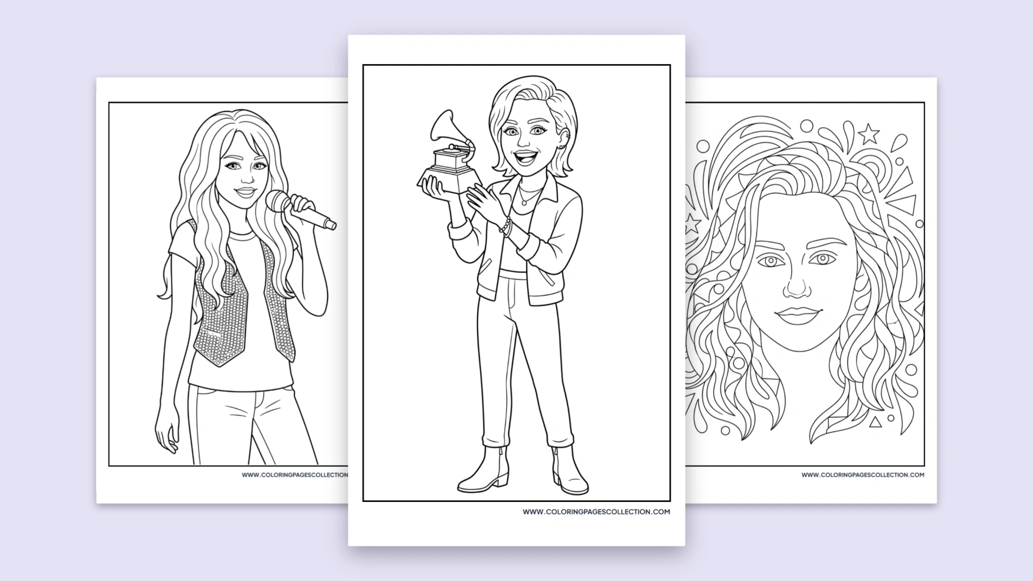 50+ Best Free Printable Miley Cyrus Coloring Pages for Fans